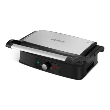 Aigostar - Kontaktgrill 1500W/230V matt krom/svart