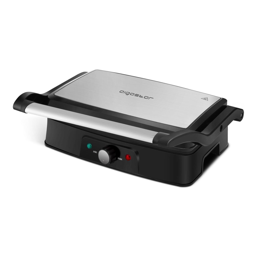 Aigostar - Kontaktgrill 1500W/230V matt krom/svart