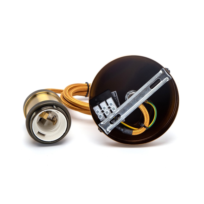 Aigostar - Laddningssladd 1xE27/60W/230V guld