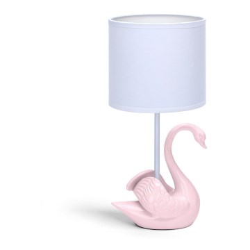 Aigostar - Lampa för barn 1xE14/40W/230V swan rosa