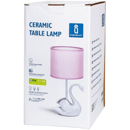Aigostar - Lampa för barn 1xE14/40W/230V swan vit