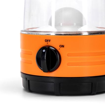 Aigostar - LED Bärbar camping lampa LED/4xAA orange