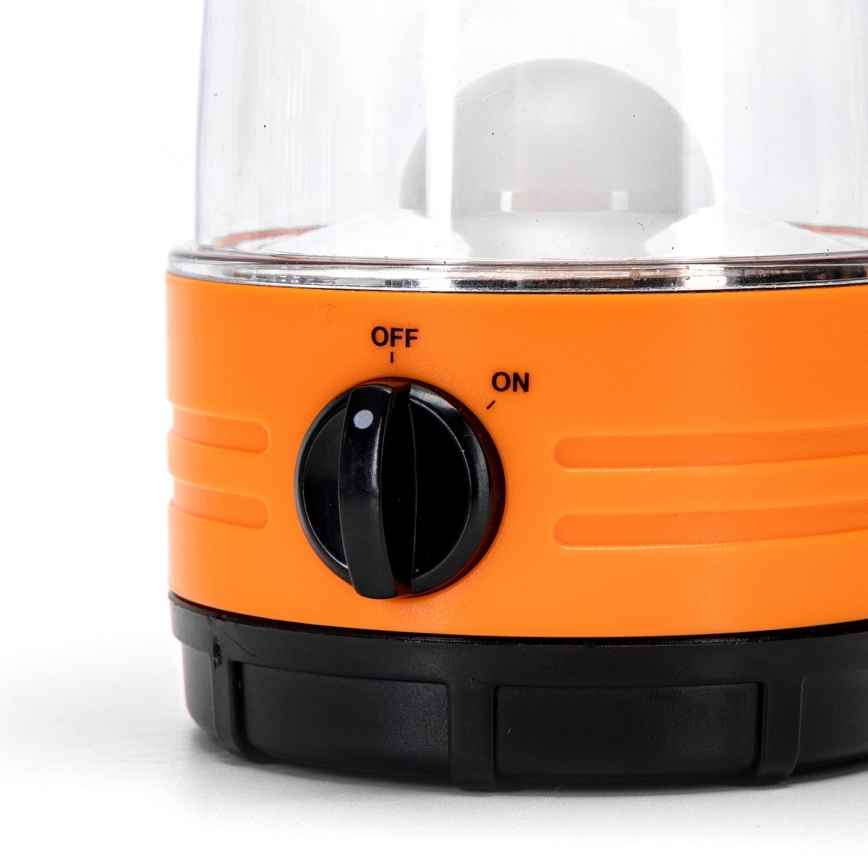 Aigostar - LED Bärbar camping lampa LED/4xAA orange