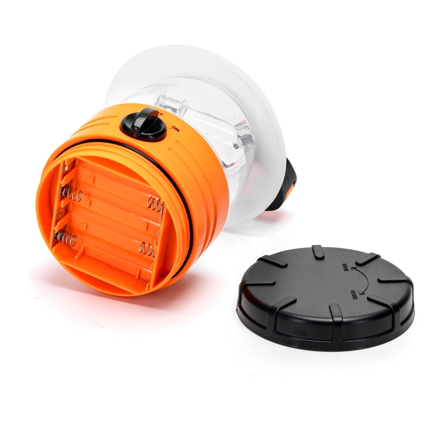 Aigostar - LED Bärbar camping lampa LED/4xAA orange