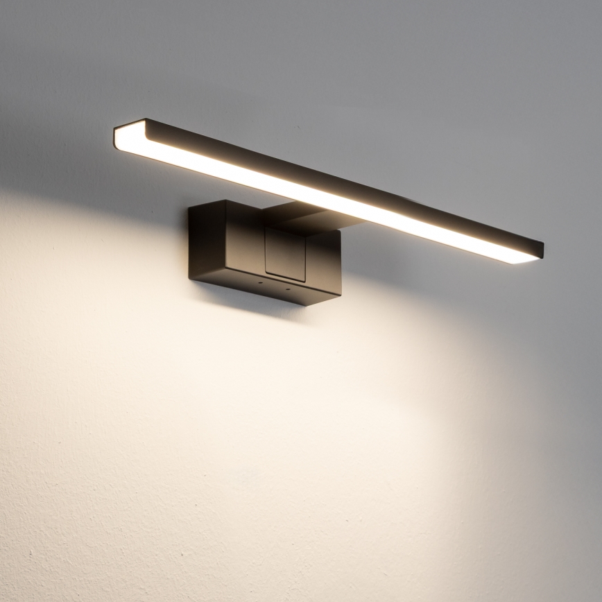 Aigostar - LED belysning för badrumsspegel LED/8W/230V 4000K 40 cm IP44 svart
