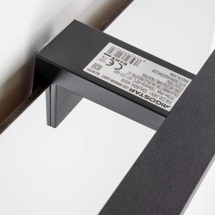 Aigostar - LED belysning för badrumsspegel LED/8W/230V 4000K 40 cm IP44 svart
