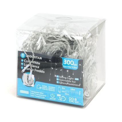 Aigostar - LED dekorativ utomhusslinga 75xLED/6W/230V 15x0,6m IP44 kall vit
