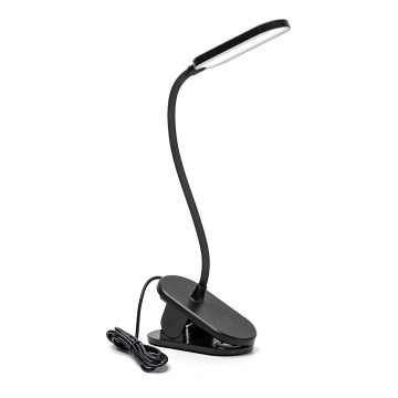 Aigostar - LED Dimbar bordslampa med klämma LED/2,5W/5V svart