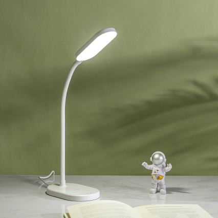 Aigostar - LED Dimbar bordslampa med trådlös laddning LED/2,5W/5V vit