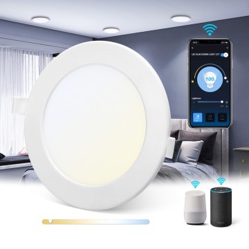 Aigostar - LED Dimbar infälld belysning LED/12W/230V d 17 cm. Wi-Fi