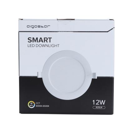 Aigostar - LED Dimbar infälld belysning LED/12W/230V d 17 cm. Wi-Fi