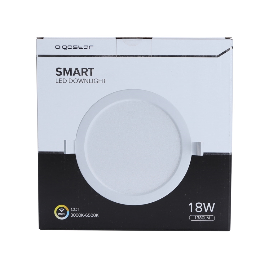 Aigostar - LED Dimbar infälld belysning LED/18W/230V d.22 cm Wi-Fi
