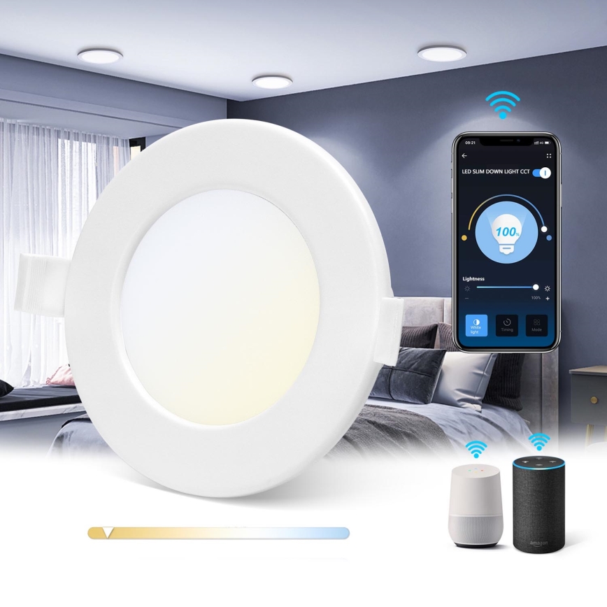 Aigostar - LED Dimbar infälld belysning LED/6W/230V d. 11,5 cm Wi-Fi
