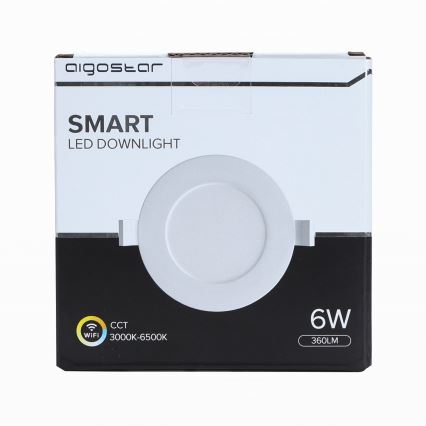 Aigostar - LED Dimbar infälld belysning LED/6W/230V d. 11,5 cm Wi-Fi