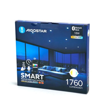 Aigostar - LED Dimbar infälld belysning MESH LED/18W/230V 2700-6500K diameter 23 cm