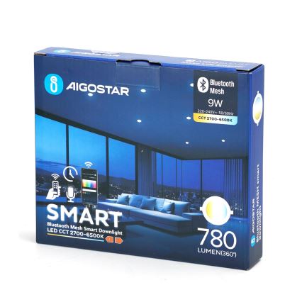 Aigostar - LED Dimbar infälld belysning MESH LED/9W/230V 2700-6500K diameter 14,5 cm