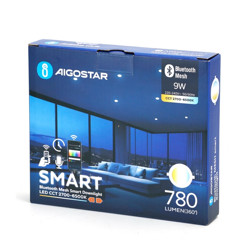 Aigostar - LED Dimbar infälld belysning MESH LED/9W/230V 2700-6500K diameter 14,5 cm