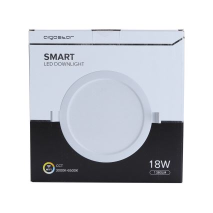 Aigostar - LED dimbar infälld taklampa 18W/230V Ø 22 cm Wi-Fi
