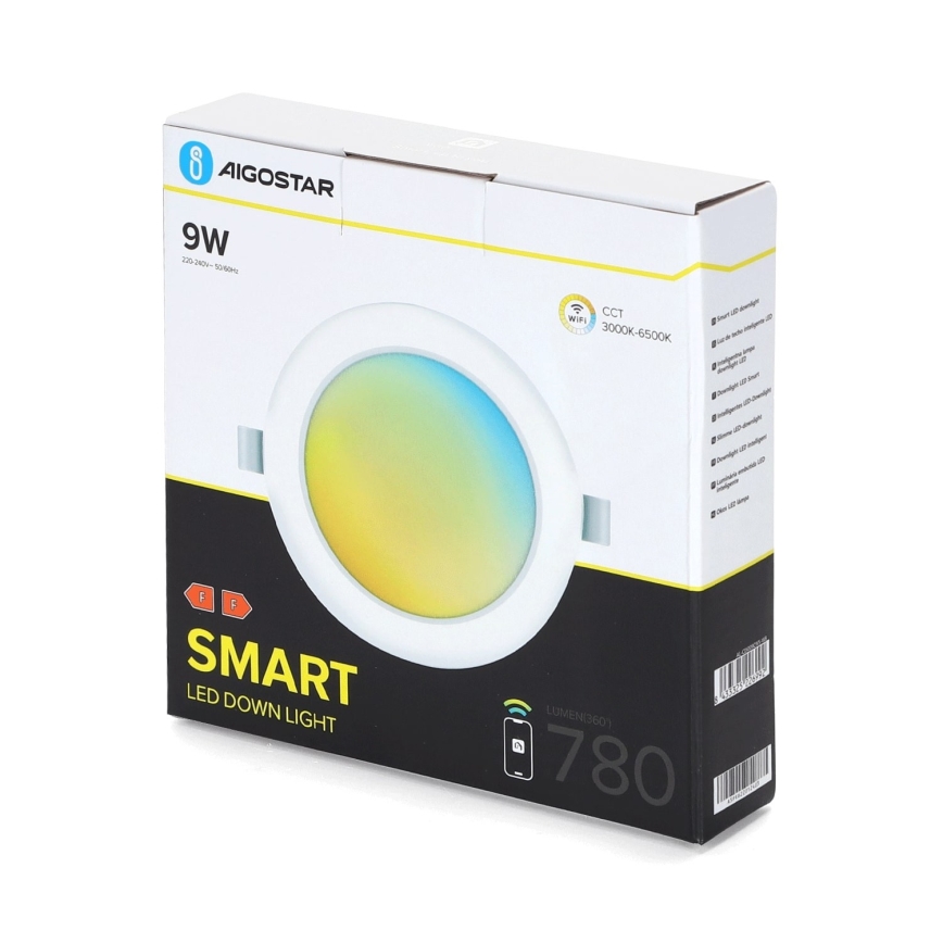 Aigostar - LED Dimbar infälld lampa LED/9W/230V d. 14,5 cm Wi-Fi