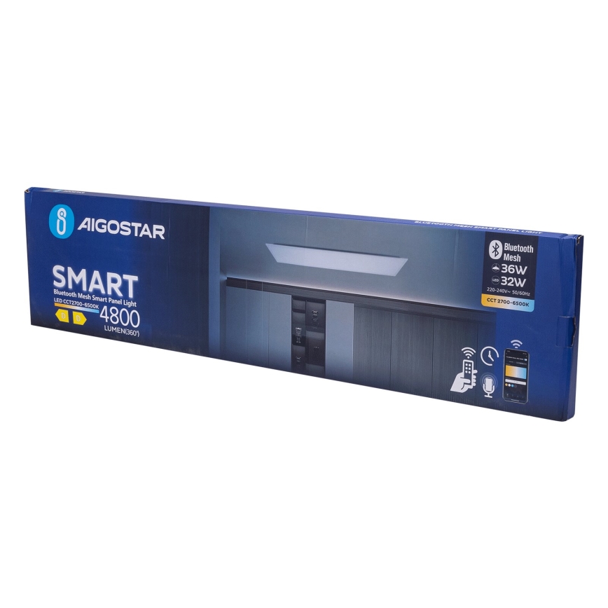 Aigostar - LED dimbar infälld panel MESH LED/36W/230V 2700-6500K 120x30 cm