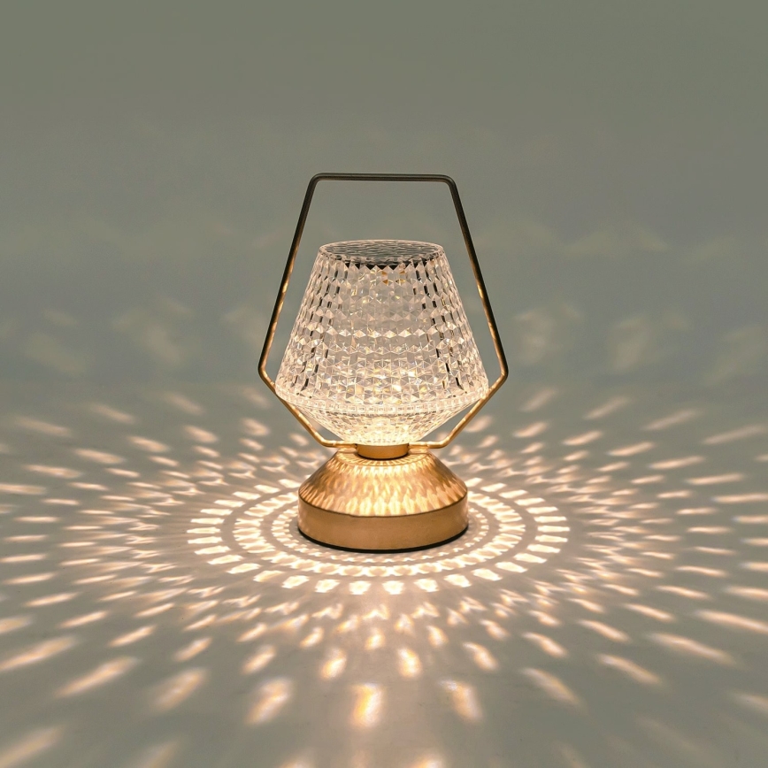 Aigostar - LED Dimbart uppladdningsbart skrivbordslampa LED/1W/5V 2700/4000/6500K 1800mAh 20 cm