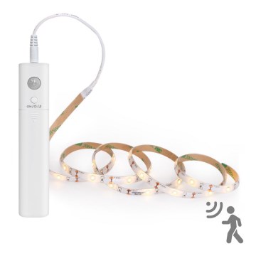 Aigostar - LED Dimbar slinga med sensor 1m LED/2W/4xAAA 3000K IP65