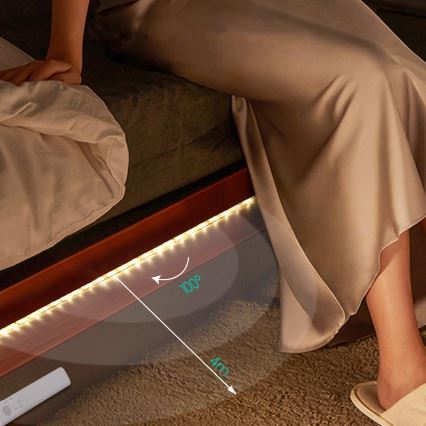 Aigostar - LED Dimbar slinga med sensor 1m LED/2W/4xAAA 3000K IP65