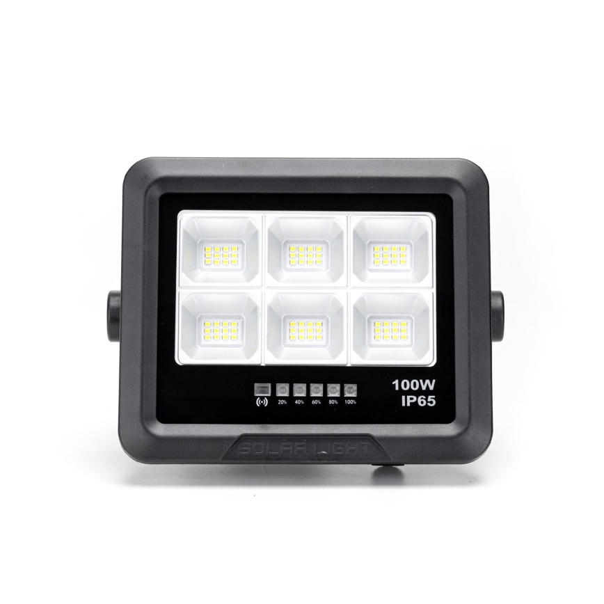 Aigostar - LED Dimbar solcellsstrålkastare LED/100W/3,4V IP65 10000 mAh + fjärrkontroll