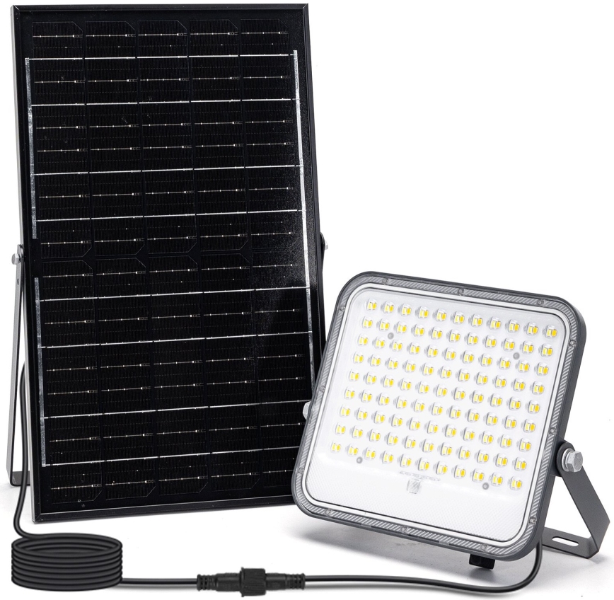 Aigostar - LED Dimbar solcellsstrålkastare LED/150W/3,4V 3000/4000/6500K IP66 12000 mAh + fjärrkontroll