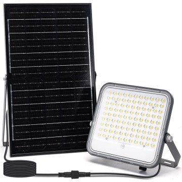 Aigostar - LED Dimbar solcellsstrålkastare LED/150W/3,4V 3000/4000/6500K IP66 + fjärrkontroll