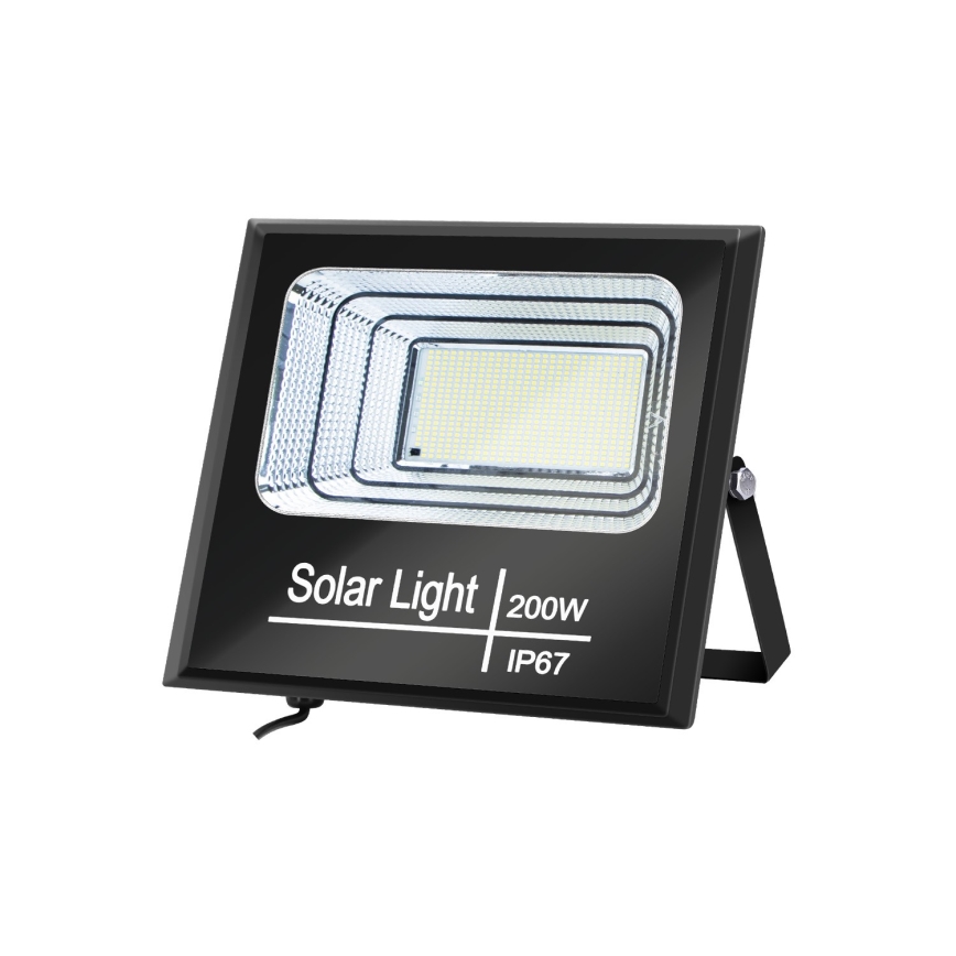 Aigostar - LED Dimbar solcellsstrålkastare LED/200W/3,2V IP67 25000 mAh + fjärrkontroll