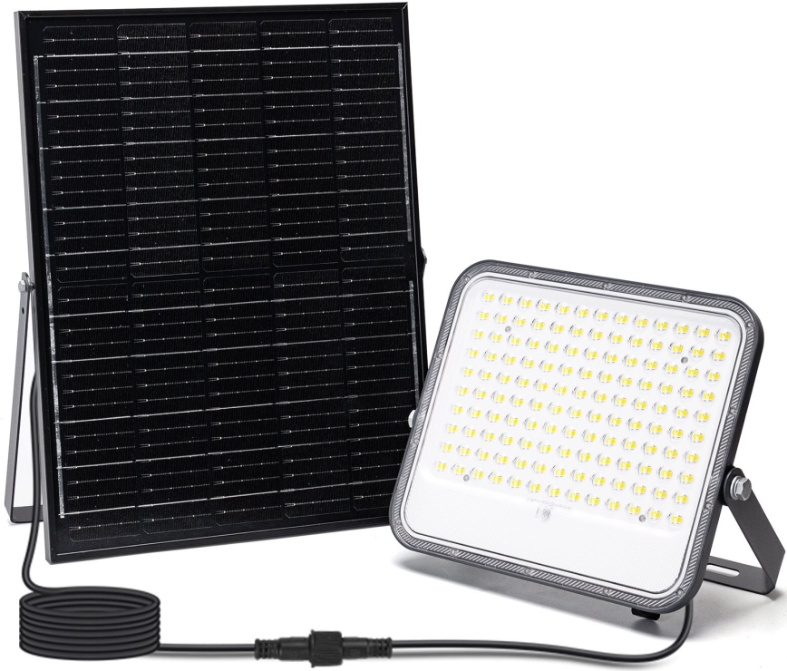 Aigostar - LED Dimbar solcellsstrålkastare LED/200W/3,4V 3000/4000/6500K IP66 16000 mAh + fjärrkontroll