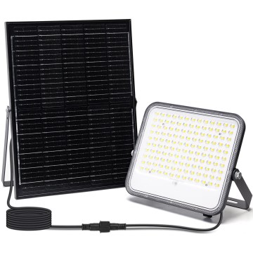Aigostar - LED Dimbar solcellsstrålkastare LED/200W/3,4V 3000/4000/6500K IP66 + fjärrkontroll