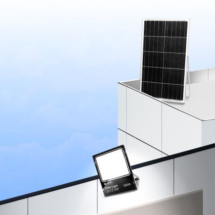 Aigostar - LED Dimbar solcellsstrålkastare LED/300W/3,2V IP66 25000 mAh + fjärrkontroll