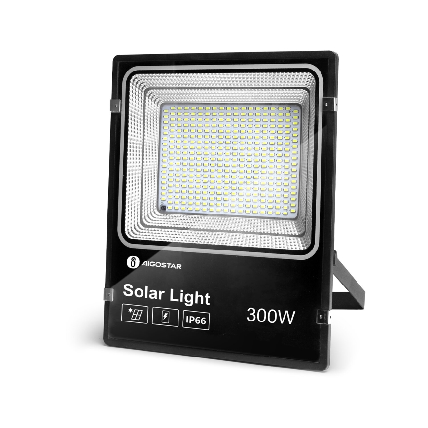 Aigostar - LED Dimbar solcellsstrålkastare LED/300W/3,2V IP66 25000 mAh + fjärrkontroll