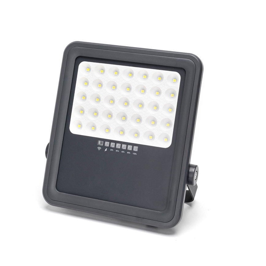 Aigostar - LED Dimbar solcellsstrålkastare LED/300W/3,4V IP65 + fjärrkontroll