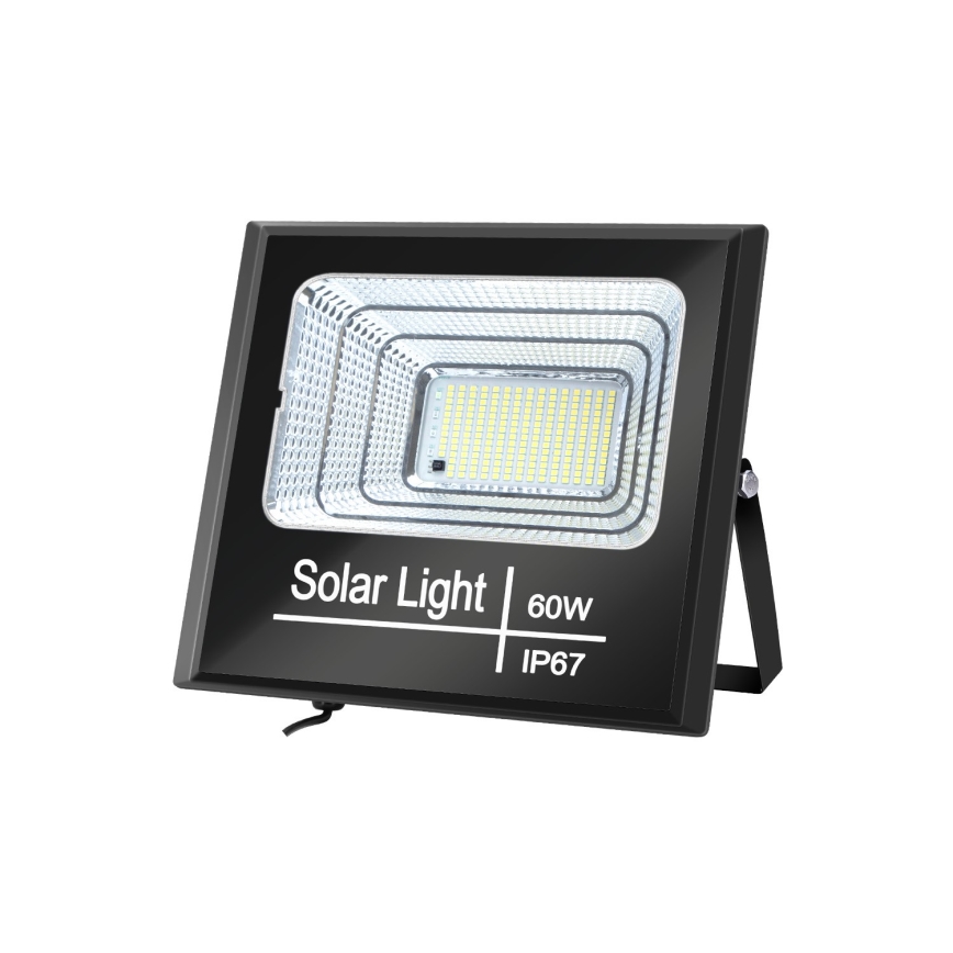 Aigostar - LED Dimbar solcellsstrålkastare LED/60W/3,2V 2000 mAh IP67 + fjärrkontrol