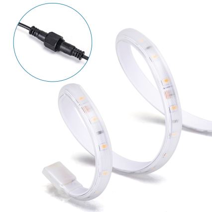 Aigostar - LED Dimbar solcellsstrip LED/20W/3,2V 20 m 2700K IP65 + fjärrkontroll