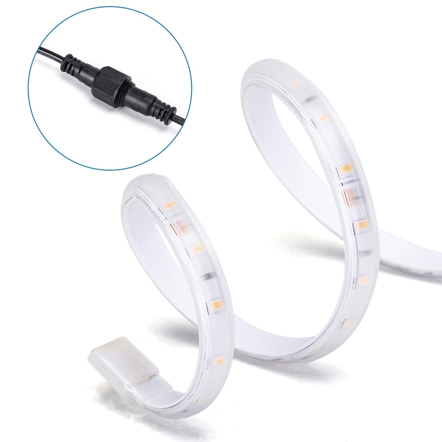 Aigostar - LED Dimbar solcellsstrip LED/20W/3,2V 20 m 2700K IP65 + fjärrkontroll