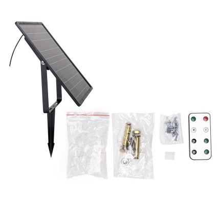 Aigostar - LED Dimbar solcellsstrip LED/20W/3,2V 20 m 2700K IP65 + fjärrkontroll