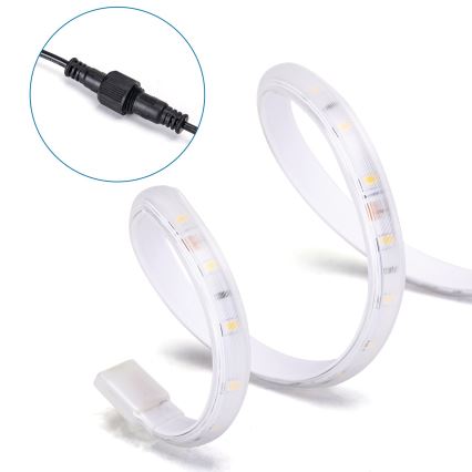 Aigostar - LED Dimbar solcellsstrip LED/20W/3,2V 20 m 6500K IP65 + fjärrkontroll