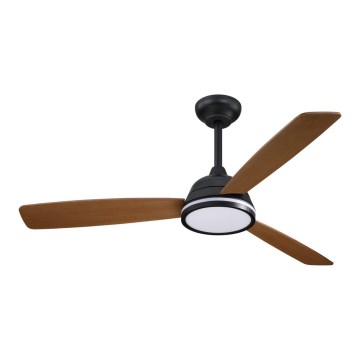 Aigostar - LED Dimbar takfläkt LED/20W/230V 2700-6500K 132cm brun + fjärrkontroll