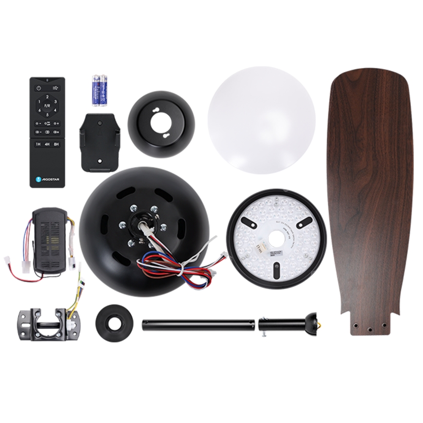 Aigostar - LED Dimbar takfläkt LED/24W/230V 2700-6500K 106,6 cm + fjärrkontroll