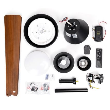 Aigostar - LED Dimbar takfläkt LED/24W/230V 2700-6500K 132cm + fjärrkontroll