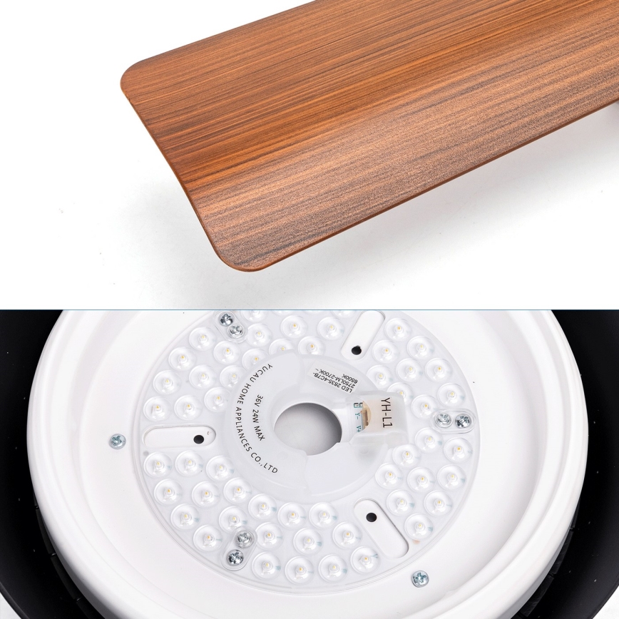 Aigostar - LED Dimbar takfläkt LED/24W/230V 2700-6500K 132cm + fjärrkontroll
