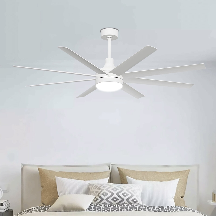 Aigostar - LED Dimbar takfläkt LED/24W/230V 2700-6500K diameter 165 cm + fjärrkontroll vit