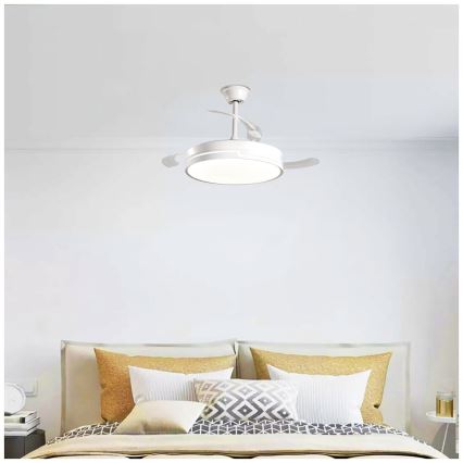 Aigostar - LED Dimbar takfläkt LED/36W/230V 2700-6500K diameter 107 cm + fjärrkontroll vit