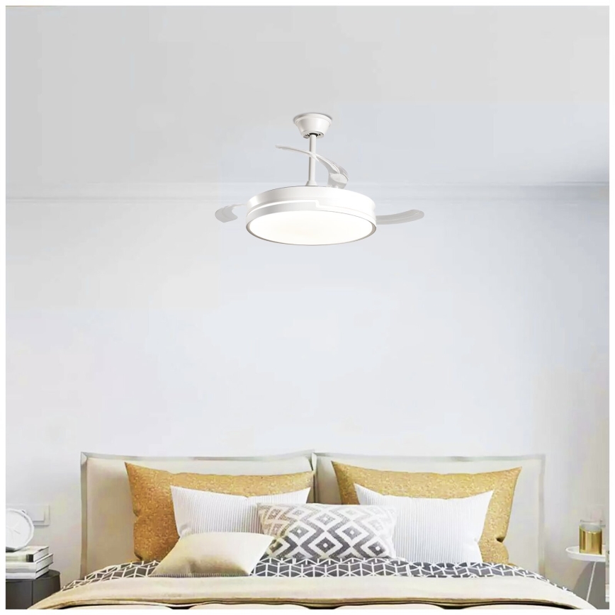 Aigostar - LED Dimbar takfläkt LED/36W/230V 2700-6500K diameter 107 cm + fjärrkontroll vit