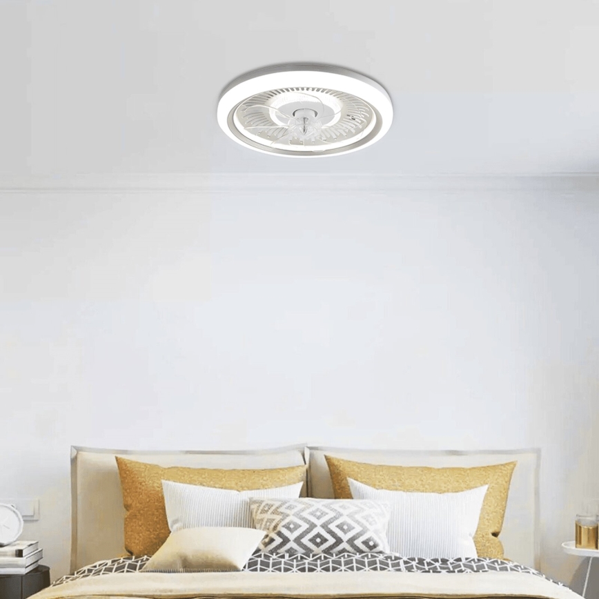 Aigostar - LED Dimbar takfläkt LED/40W/230V 2700/4000/6500K diameter 50 cm + fjärrkontroll vit
