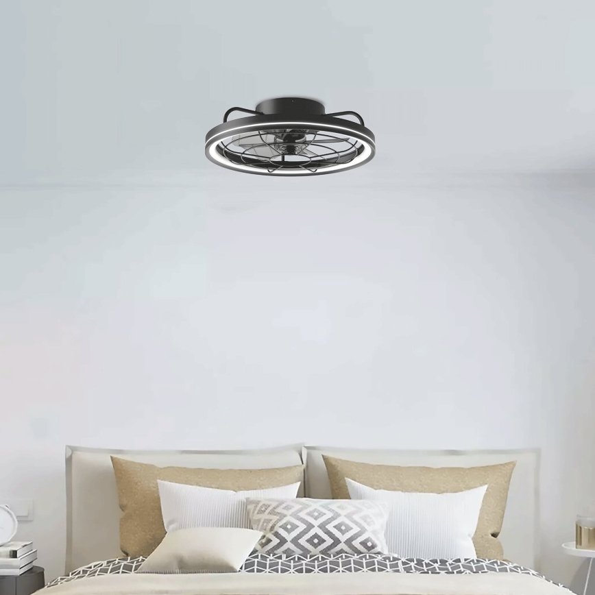 Aigostar - LED Dimbar takfläkt LED/40W/230V 2700-6500K diameter 48 cm + fjärrkontroll svart